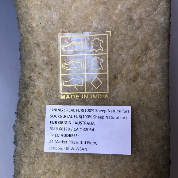 ❤️HP❤️Free People Cozy Sherpa Nova Flats Mules/cozy slippers NEW in BOX - Picture 7 of 9